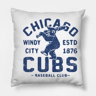 Chicago Cubs Retro 2 by Buck Tee Pillow