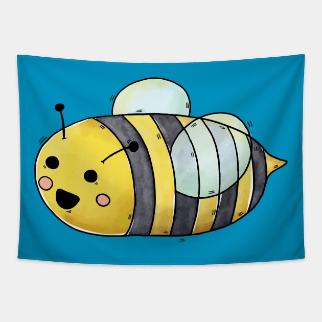 Cute & Kawaii Bee Tapestry by UniqueDesignsCo