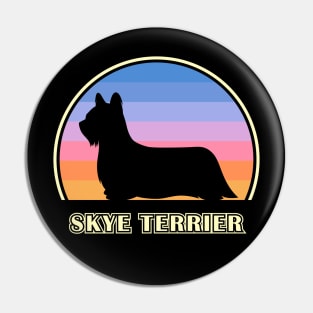 Skye Terrier Vintage Sunset Dog Pin