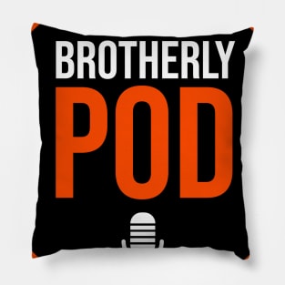 Brotherly Pod Black Logo Pillow