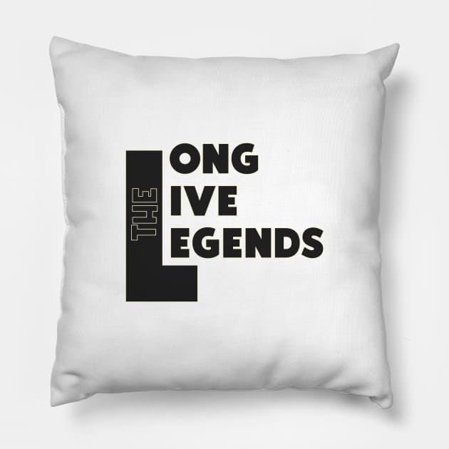 Long Live The Legends Pillow by Curator Nation