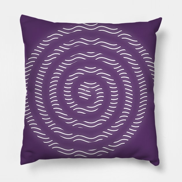 Waves Pillow by astrellonart