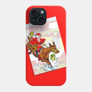 Super Lady Santa Action Christmas Comic Phone Case