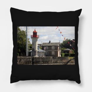 A View of Honfleur, France Pillow