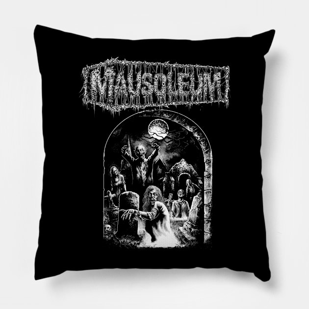 MAUSOLEUM - Rise From The Dead Pillow by TheZombieCult of MAUSOLEUM