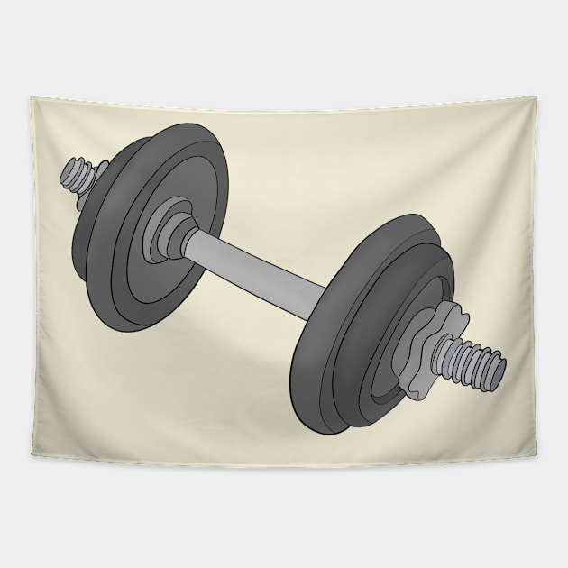 Dumbbell Workout Tapestry by DiegoCarvalho