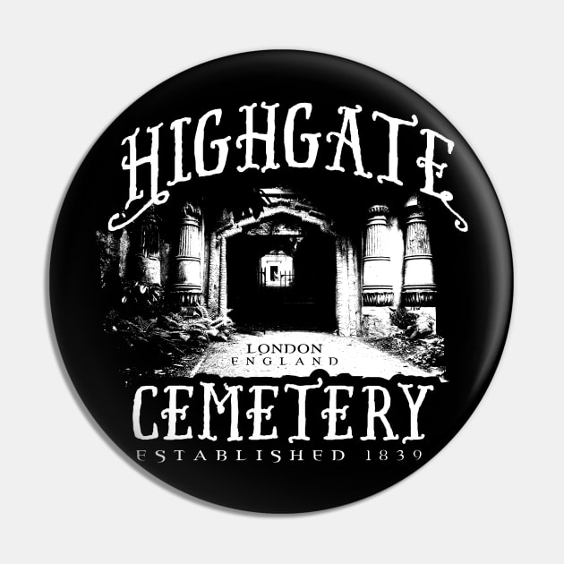 Highgate Cemetery Pin by MindsparkCreative