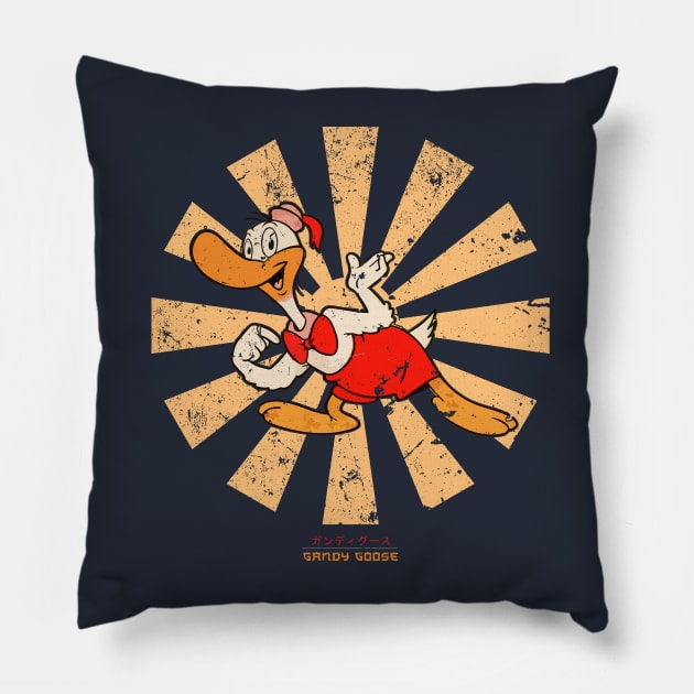 Gandy Goose Retro Japanese Pillow by Nova5