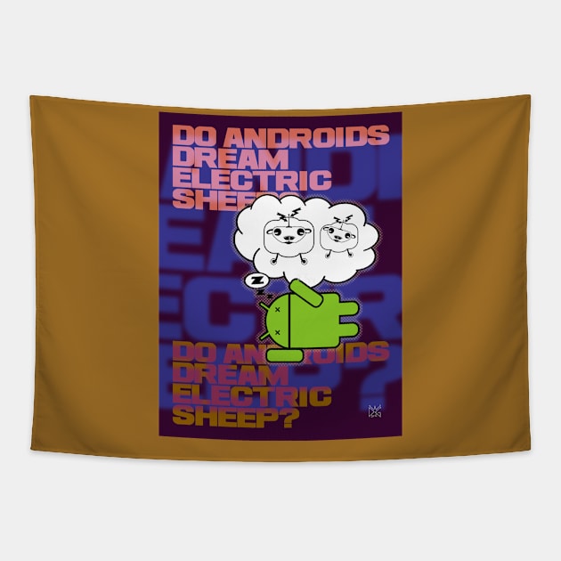 Do Androids Dream Electric Sheep? Tapestry by denniswilliamgaylor