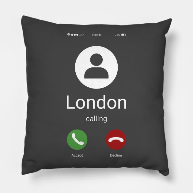 London Calling Pillow by ShirtBricks