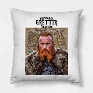 ICELAND MEDIEVAL SAGA and Original ADULT STAR GRETTIS Pillow