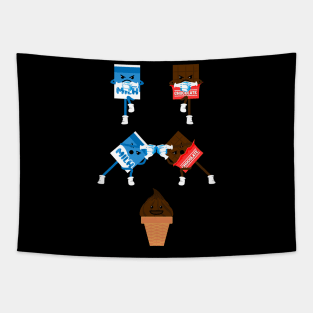 Chocolate, Milk, Ice-cream, Fun, Ice-cubes, Fusion Tapestry