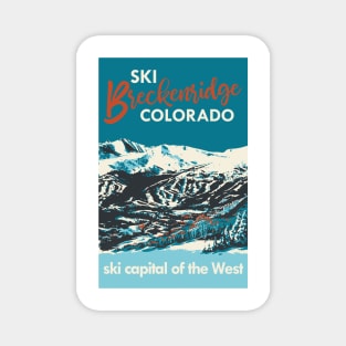 Breckenridge Vintage Ski Poster Magnet