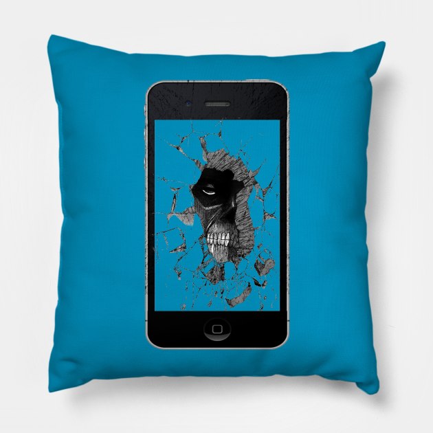 spooky phone Pillow by Snapdragon