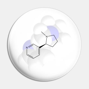 Nicotine Molecule Chemistry Pin