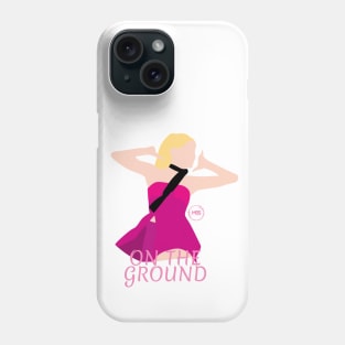 rose on the ground silhouette design Phone Case