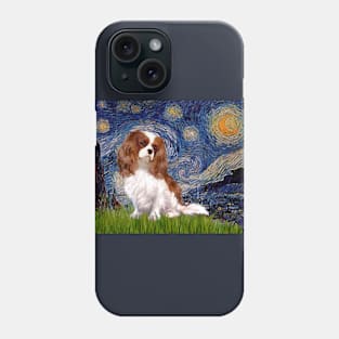 Blenheim Cavalier King Charles Spaniel in Starry Night Phone Case