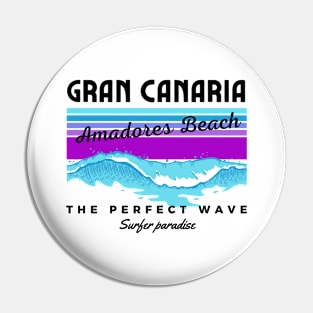 Amadores Beach Gran Canaria Spain Pin