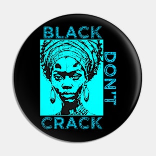 Black Don't Crack Turquoise Pin