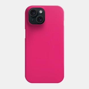 Ruby Pink Plain Solid Color Phone Case