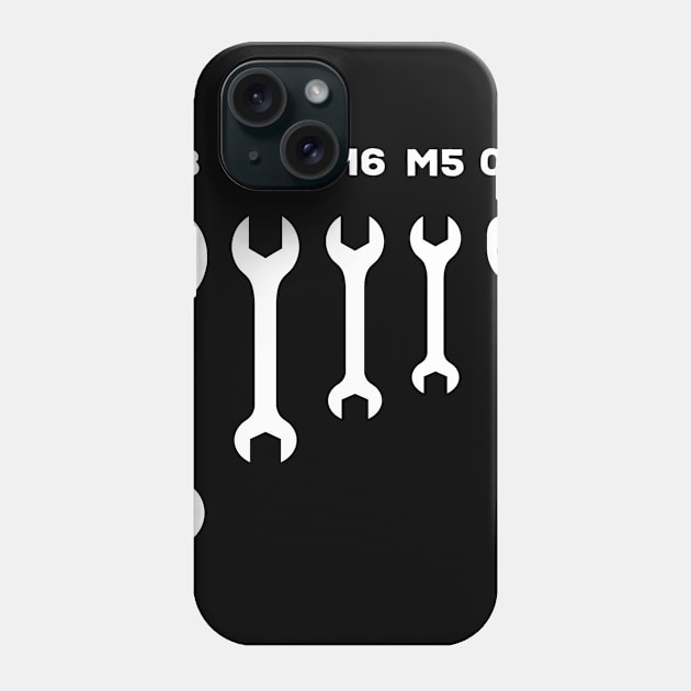 funny wrench jaw spanner beer car mechanic gift Phone Case by MrTeee