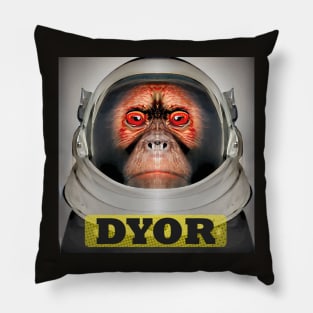 Funny Spaceman Monkey Astronaut Ape Pillow