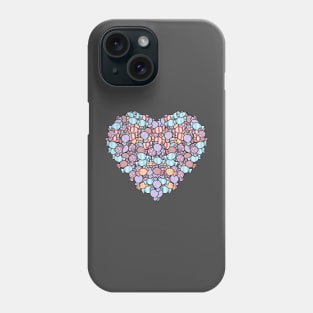 I love candy heart shape Phone Case