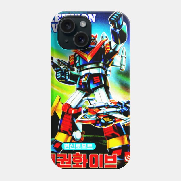 Taekwon V Bootleg Cover Art Phone Case by retroworldkorea