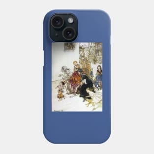 The Dogs Do Bark - Mother Goose - Arthur Rackham Phone Case