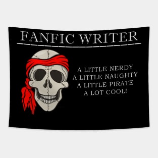 FANFIC WRITER Nerdy Naughty Pirate Cool Tapestry