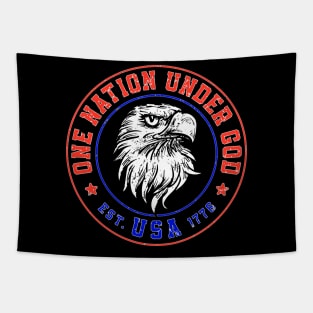 One Nation Under God Eagle Tapestry