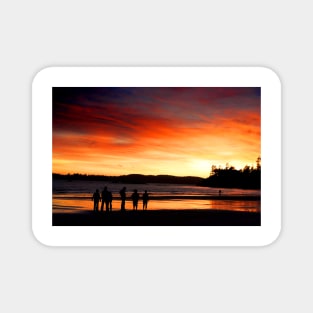 Sunset Long Beach Tofino Vancouver Island Canada Magnet