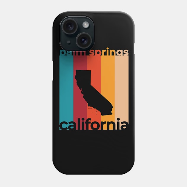 Palm Springs California Retro Phone Case by easytees