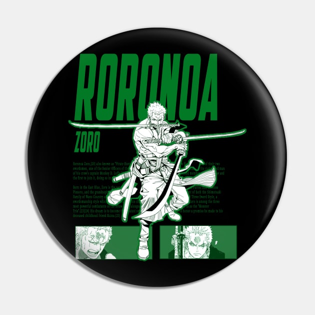 zoro Pin by Retrostyle