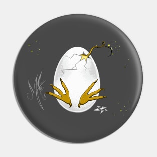 Grumpy Chicken egg hatching Pin