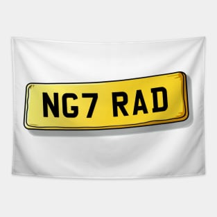 NG7 RAD - Radford Number Plate Tapestry