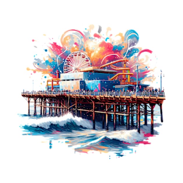 Santa Monica Pier by Sil Ly