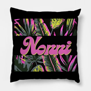 Nonni Themed Design with plants Pillow