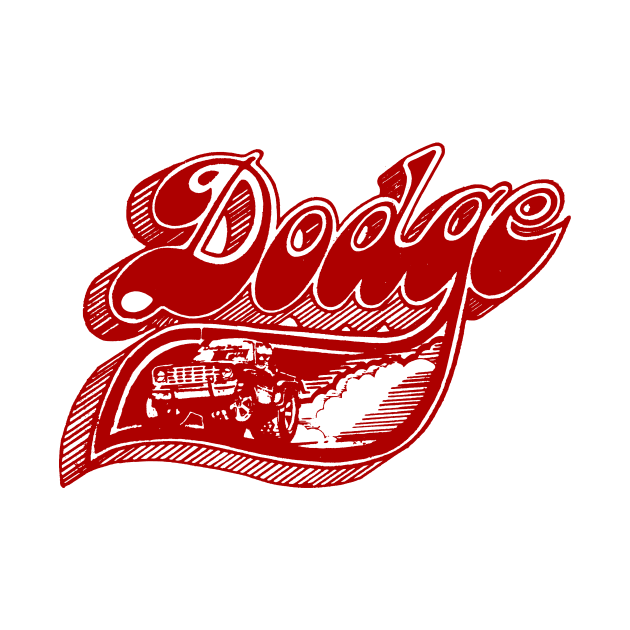 Vintage Dodge Pick-Up Art (Red) by jepegdesign