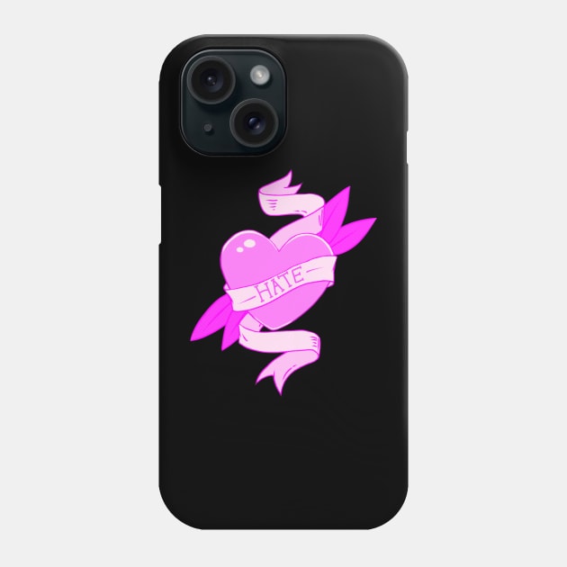 Love To Hate Phone Case by ROLLIE MC SCROLLIE