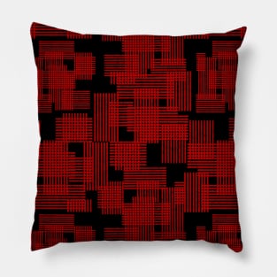 abstract geometric ornament, lines, stripes, grid, lattice. Pillow