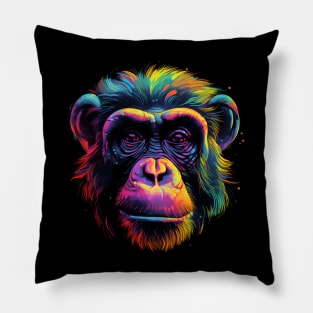 Neon Chimp Pillow