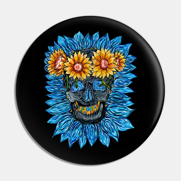 A Post-Impressionist skelleton Pin by AmoebaDesigns