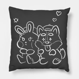 Corgi Love Bunny Pillow