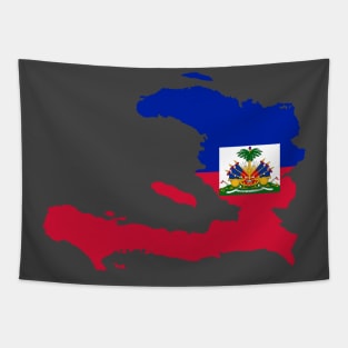 HAITIAN MAP FLAG Tapestry