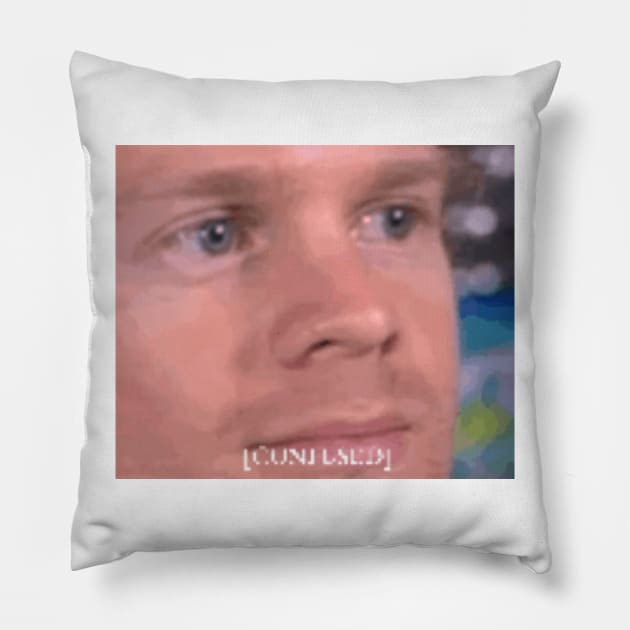 Confused white guy meme Pillow by Reyen