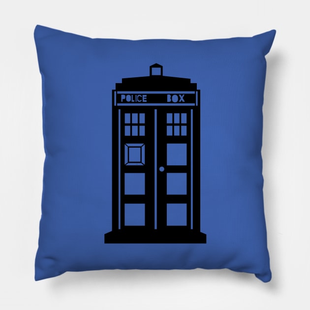 Police Box Pillow by Thedustyphoenix