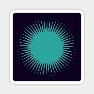 teal sun Magnet