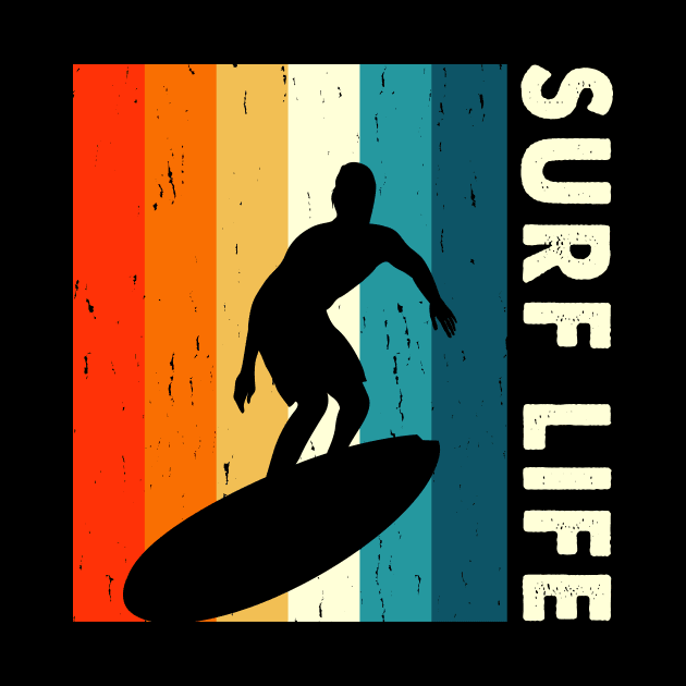 Surfing Life T Shirt For Women Men by QueenTees