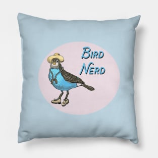 Bird Nerd - Bird Lover Design Pillow